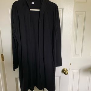 Old Navy Active Hooded Long Open Cardigan
